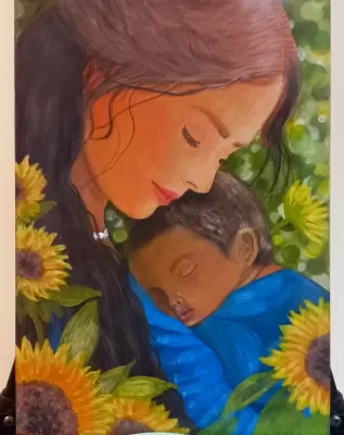 Arte de Júlia Vitória dos Santos