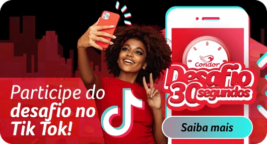 Participe do desafio no tiktok! Saiba mais