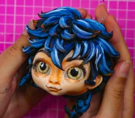 Dica de pintura aquarelada no biscuit - por Thatiane Cardoso