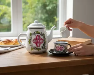 Pintura Bauer em Ágata