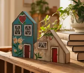 Pintura de casinha em madeira