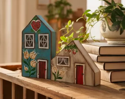 Pintura de casinha em madeira