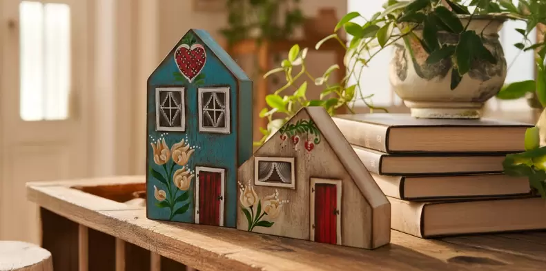 Pintura de casinha em madeira