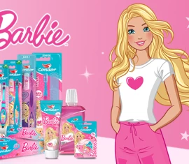 A Linha de Higiene Bucal Barbie agora é Condor!