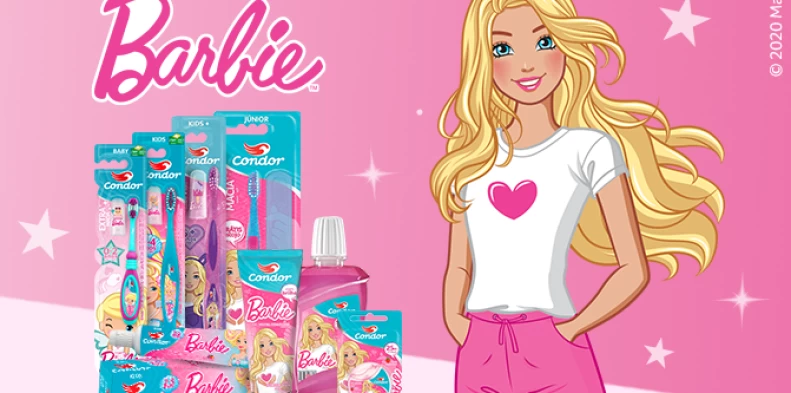 A Linha de Higiene Bucal Barbie agora é Condor!