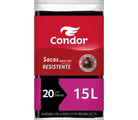 Saco de Lixo Econômico 15L Almofada