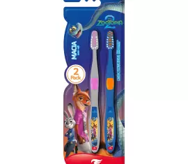 Escova Dental Condor Júnior Zootopia Macia Promocional 2Pack