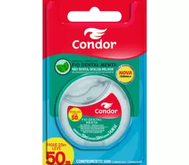 Fio Dental Condor Menta Promocional Leve 50m Pague 25m