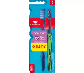 Escova Dental Condor Comfort 2Pack Macia