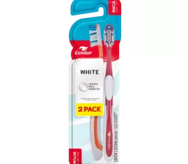 Escova Dental Condor White 2Pack Macia