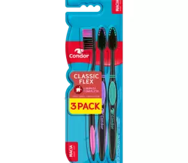 Escova Dental Condor Classic Flex 3Pack Macia