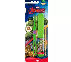 Escova Dental Condor Júnior Avengers Macia Grátis Estojo