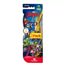 Escova Dental Condor Júnior Avengers Macia Promocional Leve 2 Pague 1