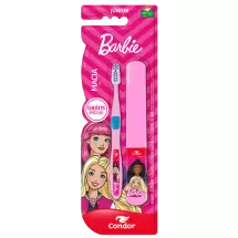 Escova Dental Condor Júnior Barbie Macia Grátis Estojo