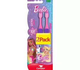 Escova Dental Condor Barbie Kids Extramacia Promocional 2 PACK