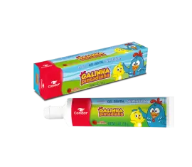 Gel Dental Condor Baby Galinha Pintadinha Sem Flúor Morango 50g