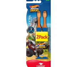Escova Dental Condor Kids Hot Wheels Extramacia Promocional 2 Pack