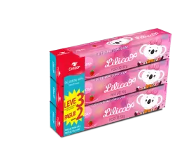 Gel Dental Condor  Lilica Ripilica com Flúor Kids+ 50g Promocional Leve 3 Pague2