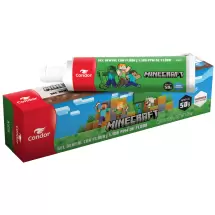 Gel Dental Condor Minecraft Kids+ com Flúor Morango 50g