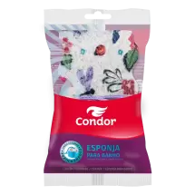 Esponja para Banho decorada com cordão Condor