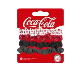 Elástico para Cabelo 4 Unidades Coca-Cola Condor