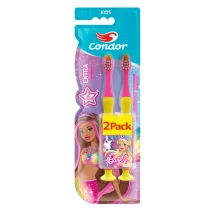 Escova Dental Condor Barbie Kids Extramacia Promocional 2 PACK