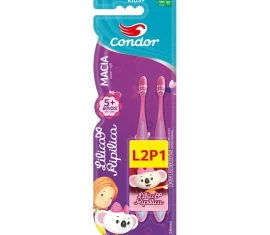 Escova Dental Condor Kids + Lilica Ripilica Macia Promocional Leve 2 Pague 1