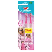 Escova Dental Condor Kids + Barbie Macia Promocional 2 Pack