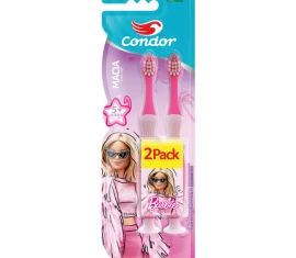 Escova Dental Condor Kids + Barbie Macia Promocional 2 Pack