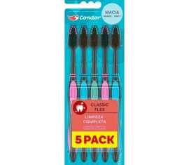 Escova Dental Condor Classic Flex 5Pack Macia