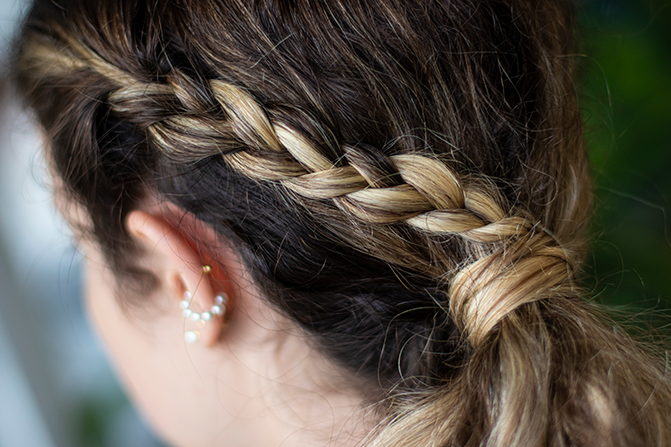 penteado com elástico